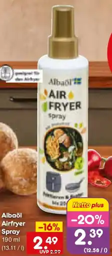 Netto Marken-Discount Albaöl Airfryer Spray Angebot