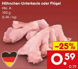 Netto Marken-Discount Hähnchen-Unterkeule oder Flügel Angebot