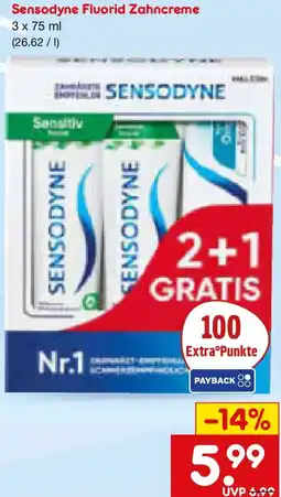 Netto Marken-Discount Sensodyne Fluorid Zahncreme Angebot