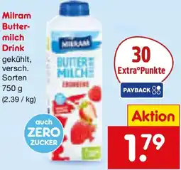 Netto Marken-Discount Milram Buttermilch Drink Angebot