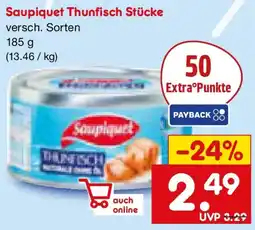 Netto Marken-Discount Saupiquet Thunfisch Stücke Angebot