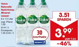 Netto Marken-Discount Volvic Naturelle Natürliche Mineralwasser Angebot