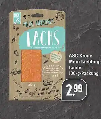 Scheck-in-Center ASC Krone Mein Lieblings Lachs Angebot