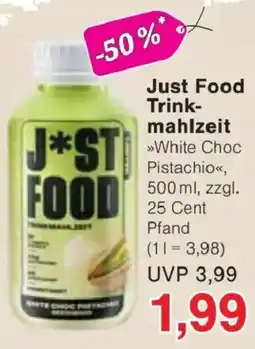 Jawoll Just Food Trinkmahlzeit White Choc Pistachio Angebot