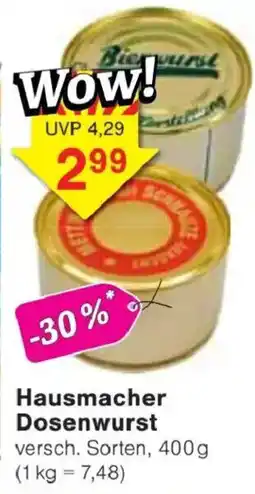 Jawoll Hausmacher Dosenwurst Angebot