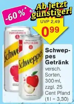 Jawoll Schweppes Getränk Angebot