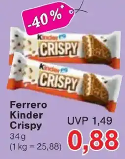 Jawoll Ferrero Kinder Crispy Angebot