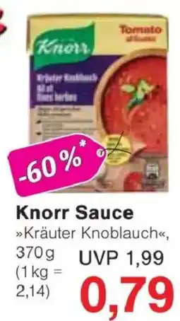 Jawoll Knorr Sauce »Kräuter Knoblauch« Angebot