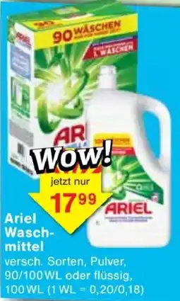Jawoll Ariel Waschmittel Angebot