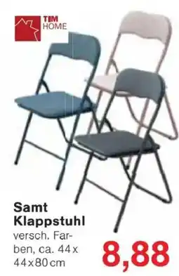 Jawoll TIM HOME Samt Klappstuhl Angebot