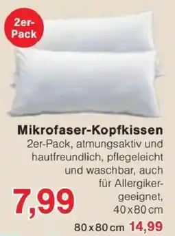Jawoll Mikrofaser-Kopfkissen Angebot