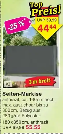 Jawoll Seiten-Markise anthrazit Angebot