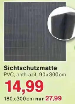 Jawoll Sichtschutzmatte PVC, anthrazit Angebot