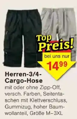 Jawoll Herren-3/4-Cargo-Hose Angebot