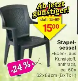 Jawoll Stapel-sessel »Eden«, aus Kunststoff, anthrazit Angebot