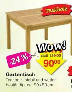 Jawoll Gartentisch Teakholz Angebot
