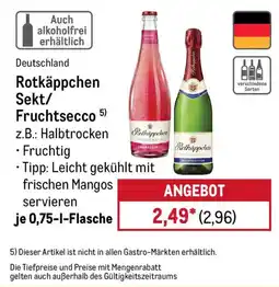 METRO Rotkäppchen Sekt/Fruchtsecco Angebot