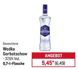 METRO Wodka Gorbatschow Angebot