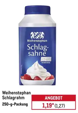 METRO Weihenstephan Schlagrahm Angebot