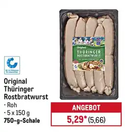 METRO Original Thüringer Rostbratwurst Angebot