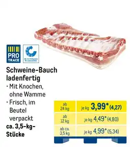 METRO Schweine-Bauch ladenfertig Angebot