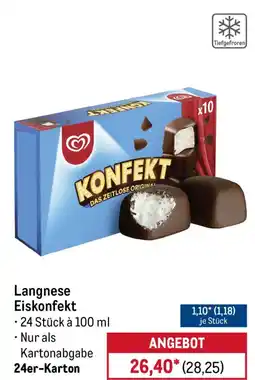 METRO Langnese Eiskonfekt Angebot