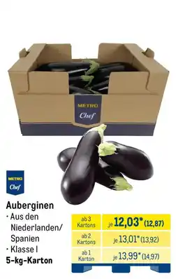 METRO METRO Chef Auberginen Angebot