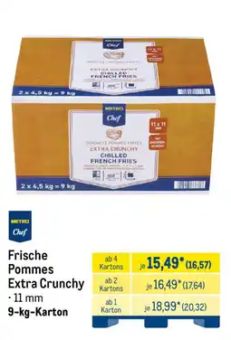 METRO Metro Chef Frische Pommes Extra Crunchy Angebot