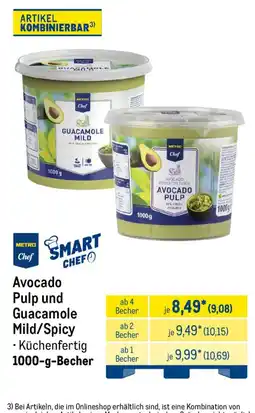 METRO Avocado Pulp und Guacamole Mild/Spicy Angebot