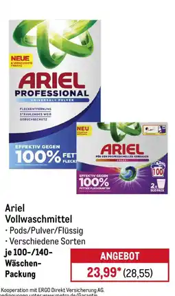 METRO Ariel Vollwaschmittel Angebot