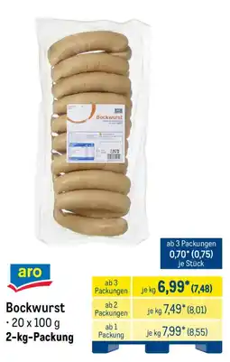 METRO aro Bockwurst Angebot