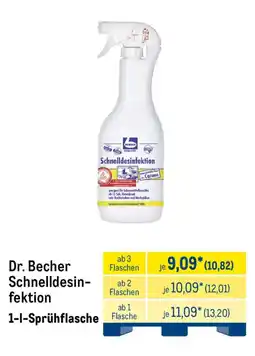 METRO Dr. Becher Schnelldesinfektion Angebot