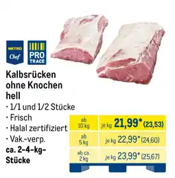 METRO Kalbsrücken ohne Knochen hell Angebot