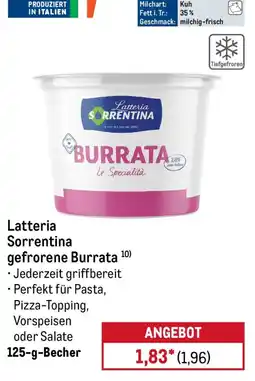 METRO Latteria Sorrentina gefrorene Burrata Angebot