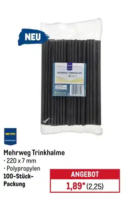 METRO Mehrweg Trinkhalme Angebot