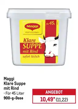 METRO Maggi Klare Suppe mit Rind Angebot