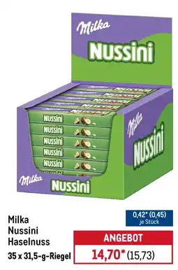 METRO Milka Nussini Haselnuss Angebot