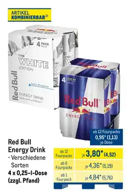 METRO Red Bull Energy Drink Angebot