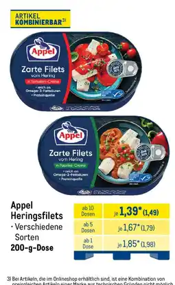 METRO Appel Heringsfilets Angebot