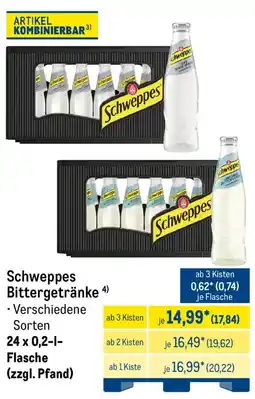 METRO Schweppes Bittergetränke Angebot