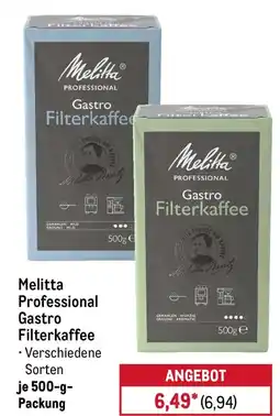 METRO Melitta Professional Gastro Filterkaffee Angebot