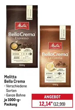 METRO Melitta Bella Crema Angebot