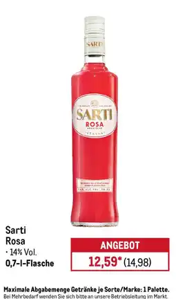 METRO Sarti Rosa Angebot