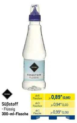 METRO RIOBA Süßstoff · Flüssig Angebot