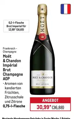 METRO Moët & Chandon Impérial Brut Champagne AOP Angebot