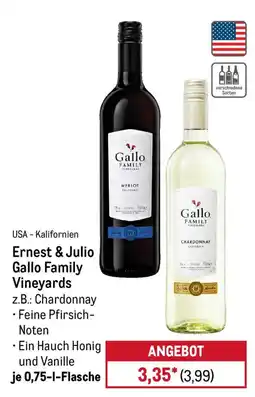 METRO Ernest & Julio Gallo Family Vineyards Angebot
