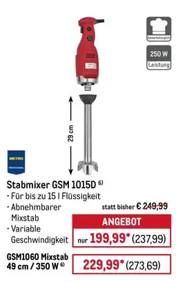 METRO Stabmixer GSM 1015D Angebot
