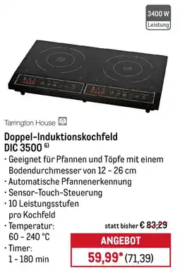 METRO Tarrington House Doppel-Induktionskochfeld DIC 3500 Angebot