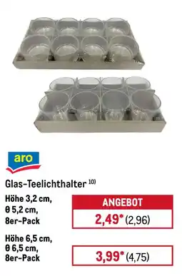 METRO aro Glas-Teelichthalter Angebot