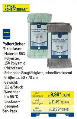 METRO METRO Poliertücher Mikrofaser Angebot